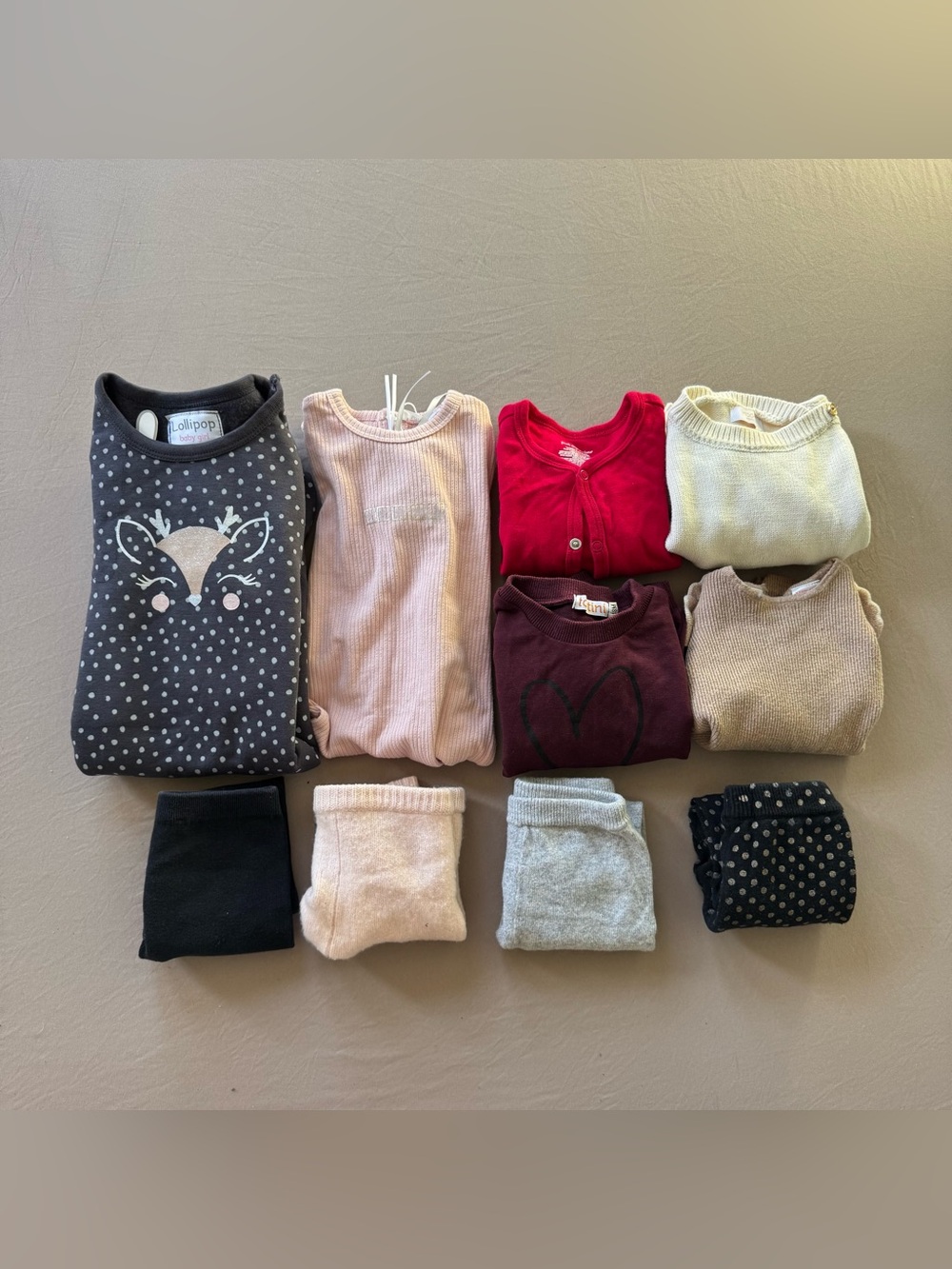 Baby Girls Fall-Winter Neutral Clothing Bundle